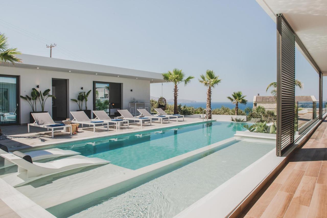Villa Lydia- a private stone villa with indoor heated pool Kíssamos Esterno foto