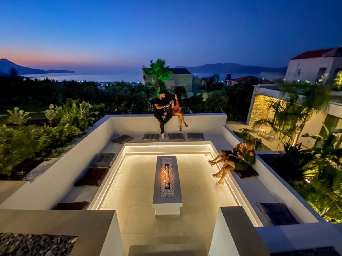 Villa Lydia- a private stone villa with indoor heated pool Kíssamos Esterno foto