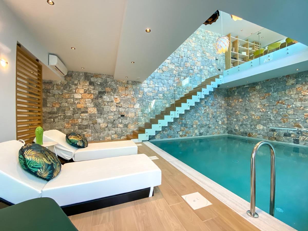 Villa Lydia- a private stone villa with indoor heated pool Kíssamos Esterno foto